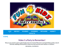 Tablet Screenshot of fun4kidzwausau.com